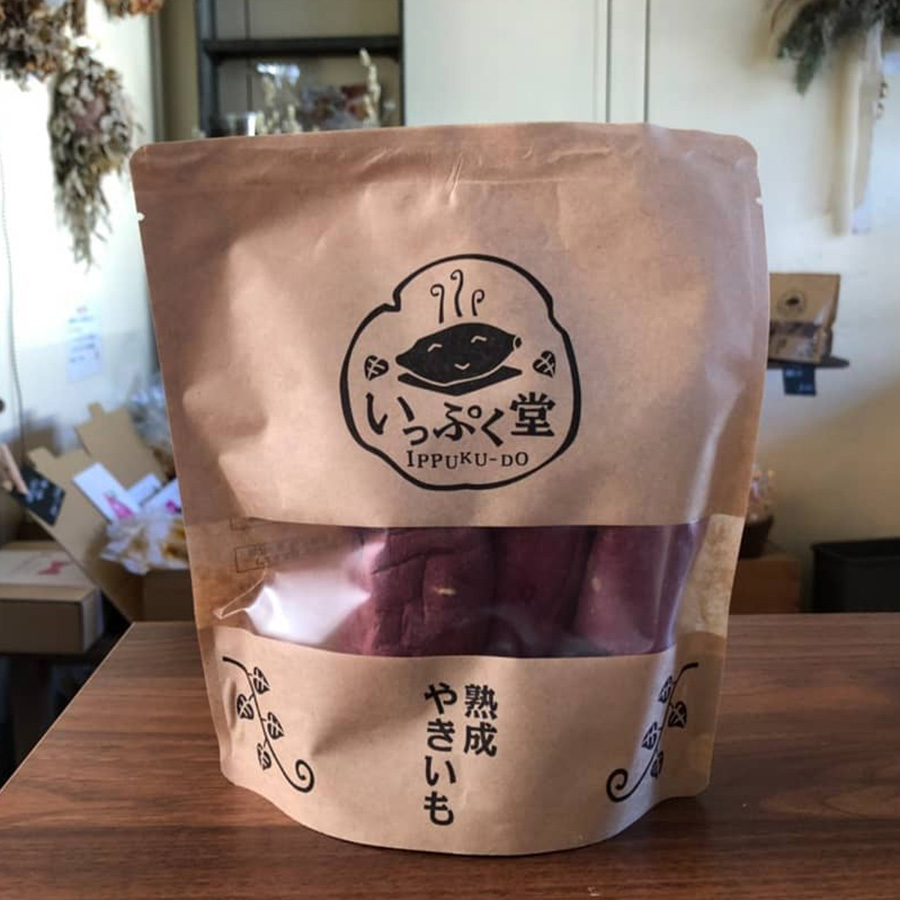 包装資材-日本パック販売ホームページ-製品画像いっぷく堂焼き芋袋wh900